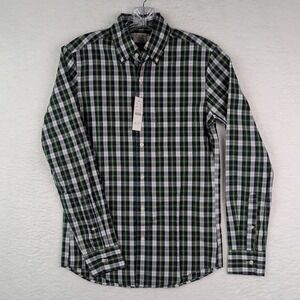 J Crew Men's XS Slim Fit Secret Wash Long Sleeve Button Down Plaid Tartan Shirt